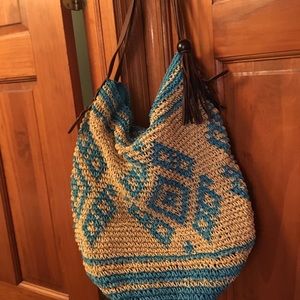 Lucky Brand straw purse